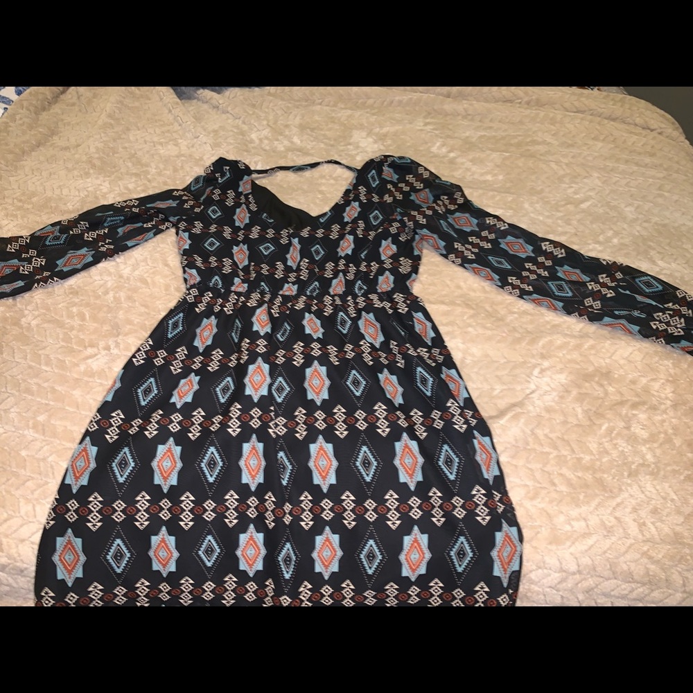 Aztec print dress